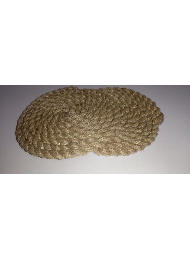 ESSELKAY Jute Rope Coasters, Round Braided Design, Natural Brown, Pack of 2 - Image 2