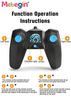 MEBEGIN 2.4GHz Remote Control Stunt Toy Car Double Sided 360°Flips Rotating Vehicles Blooming Cool Light Tumbling Double-sided Butterfly Car Toys for Boy Girl Teens  - Image 5