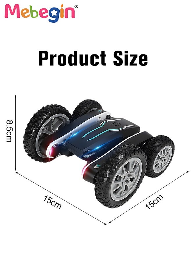 MEBEGIN - 2.4GHz Remote Control Stunt Toy Car Double Sided 360°Flips Rotating Vehicles Blooming Cool Light Tumbling Double-sided Butterfly Car Toys for Boy Girl Teens - Image 1