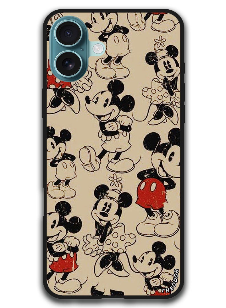 Theodor Protective Case Anti Scratch Shock Proof Bumper Cover For iPhone 16 Plus (6.7)-inch Mickey (3) - Image 1