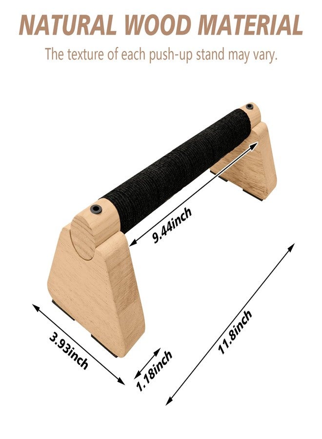 Rolitwils Parallettes Bars - Wooden Calisthenics Equipment for Handstand Training, Push Up Bars & Calisthenics Bar - Handstand Blocks and Pushup Handles for Men (wood, 30cm) - Image 4
