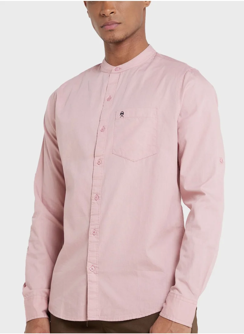Thomas Scott Thomas Scott Men Pink Pure Cotton Slim Fit Casual Shirt
