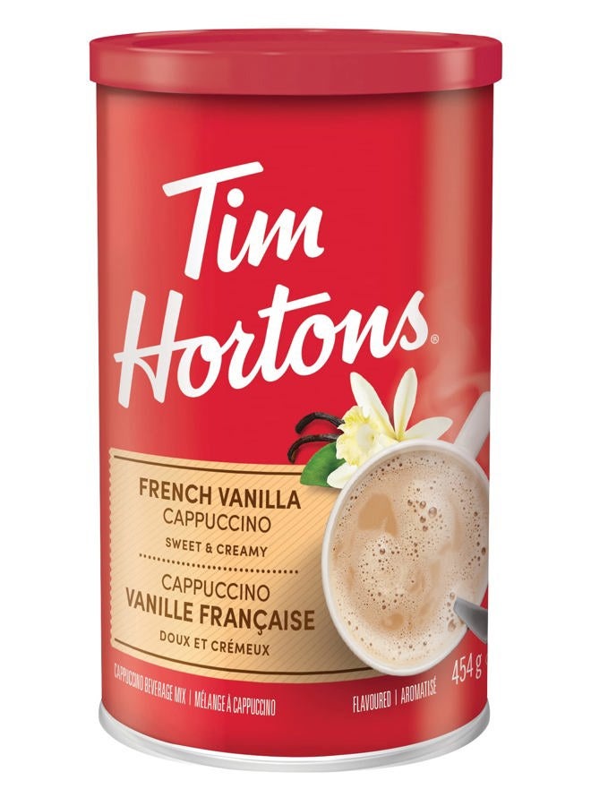 Tim Hortons Instant Cappuccino, French Vanilla, 16 Ounce - Image 1