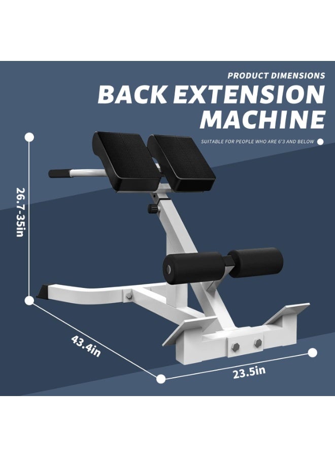 Anvanke Dual Adjustable Hyperextension Roman Chair, Height & Angle Adjustable Back Extension Bench, Multi-Functional Home Gym Strength Training Workout Equipment - Image 2
