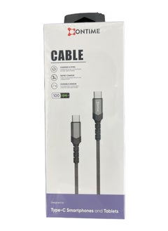 Ontime Type-C To Type-C Charging Cable 1M Black 