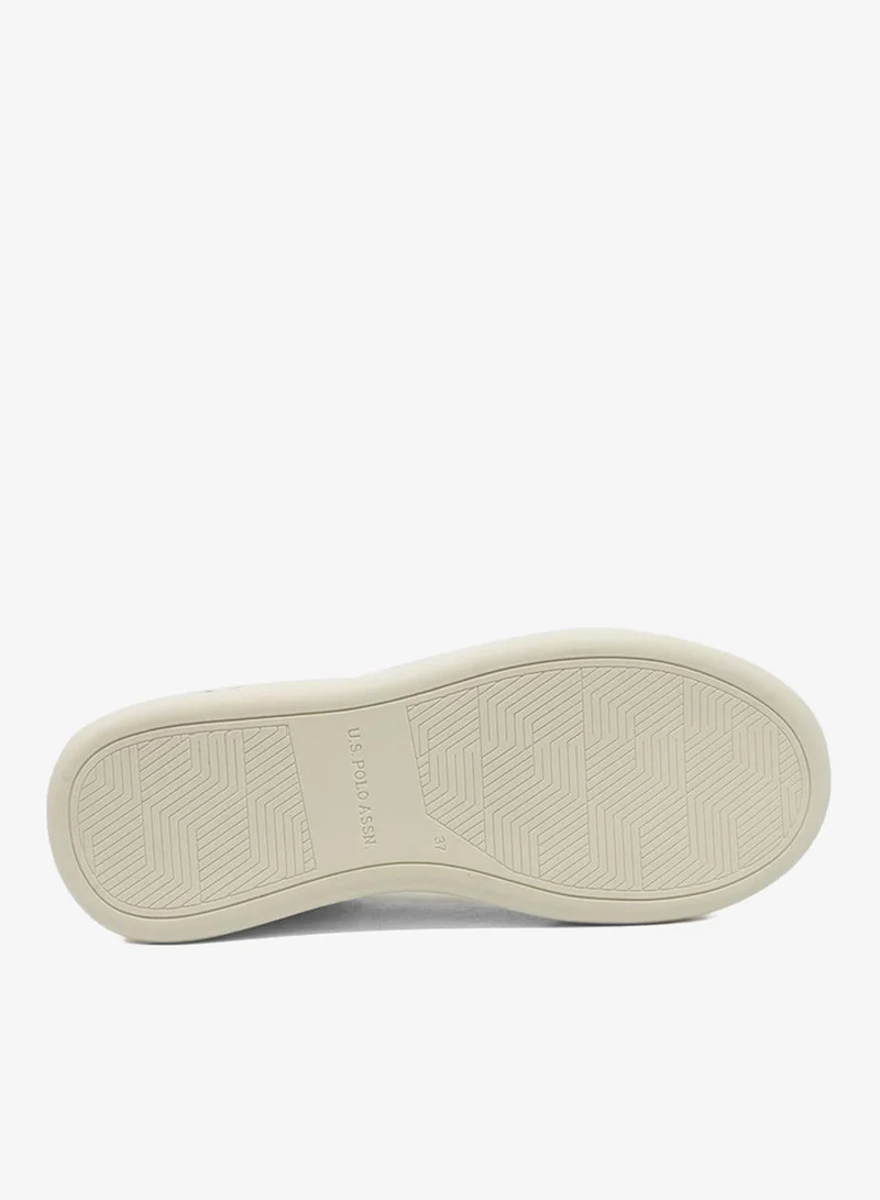 U.S. Polo Assn. beige Women's Beige Low-Top Exclusive Lightweight Sneakers – Unmatched Comfort, All-Day Wear, Confidence in Every Step for Women | Best Price UAE