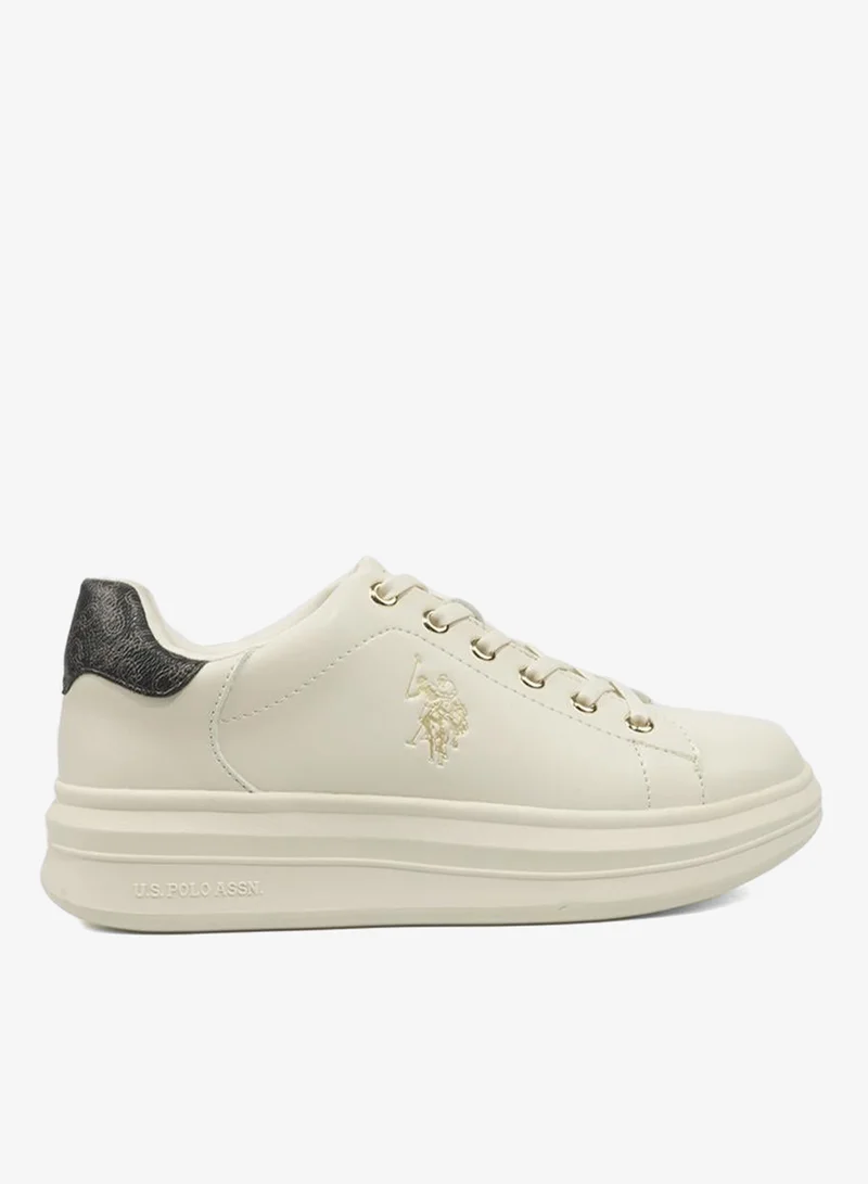 U.S. Polo Assn. beige Women's Beige Low-Top Exclusive Lightweight Sneakers – Unmatched Comfort, All-Day Wear, Confidence in Every Step for Women | Best Price UAE