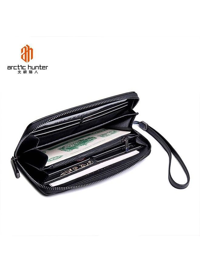 ARCTIC HUNTER ARCTIC HUNTER BALLISTIC NYLON FASHION WALLETS PURSES OXFORD MONEY CLIPS BLACK COIN POCKET 12 CARDS COMPARTMENT Q0011 BLACK  - Image 5