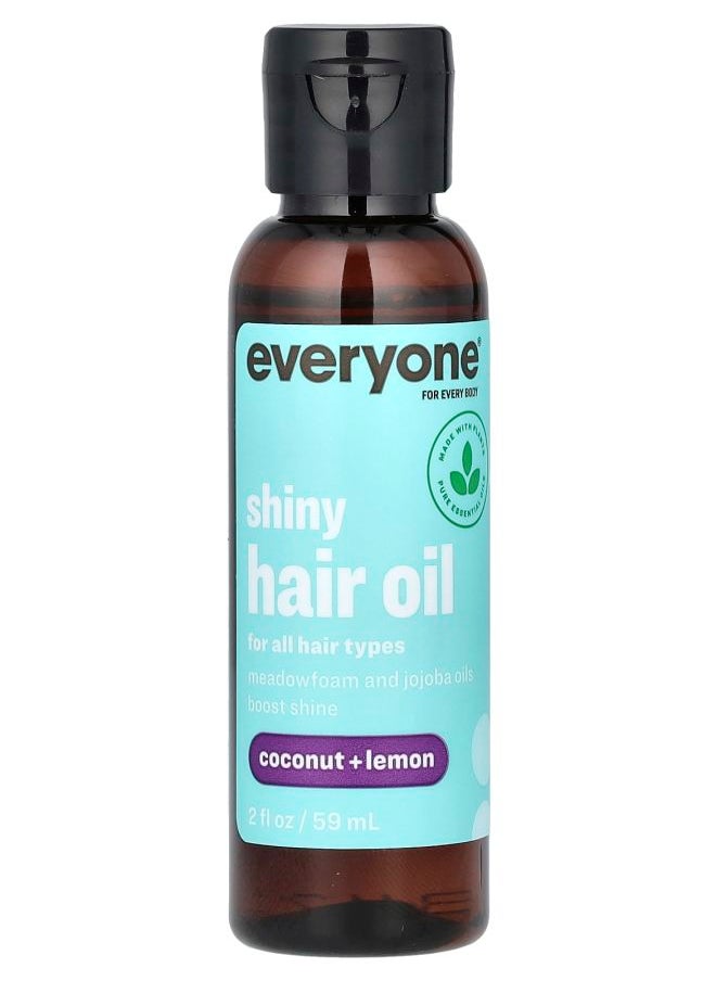 Everyone Shiny Hair Oil Coconut + Lemon 2 fl oz (59 ml) 
