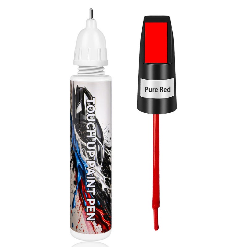 xdotoar Touch Up Paint for Cars Pure Red Car Paint Scratch Repair Auto Paint Repair Pen Automotive Scratch Remover Professional Seamless Coverage Color Accurate Long lasting Adhension Fast Drying - Image 3