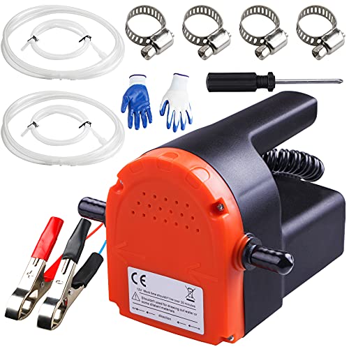 PLUMIA 12V 100W Oil Change Pump Extractor, Upgraded Oil/Diesel Fluid Extractor Scavenge Suction Transfer Pump, Marine Electric For Boat, Car, Motorcycle, ATV, RV, Truck, Motorbike - Image 1