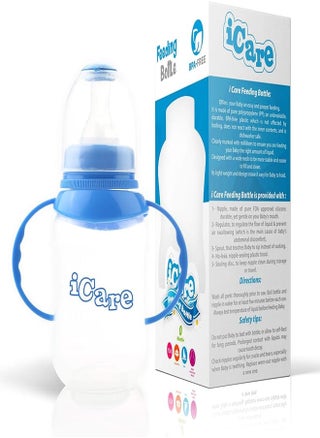 Icare feeding bottle bpa- free with handle- 150 ml - blue - pzsku/Z6190961B5D2CE2D168A8Z/45/1745180523/956cc758-e6a6-4947-a08b-6936c79847ed
