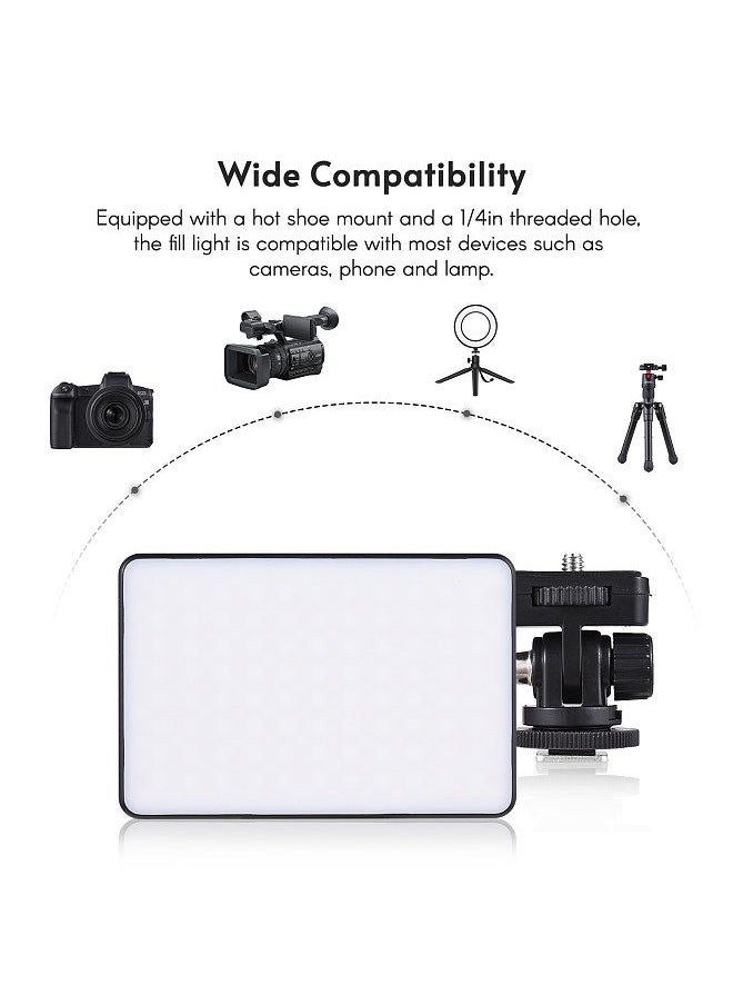 Generic - Mini Photography Lamp Dimmable LED Light Portable Vlog Light 196 LED Beads 20 Special Lighting Effects NP-F Series Battery Powered 2500K-9000K Dimmable with 1/4in Hot Shoe Mount 1/4in Threaded Hole - Image 1