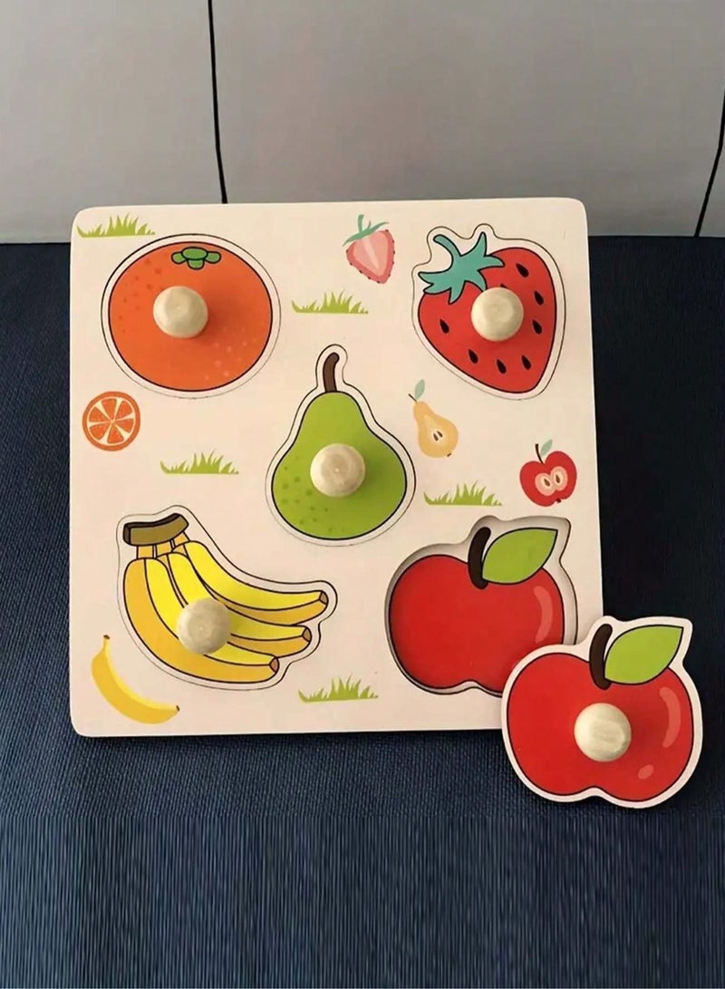 Montessori Wooden Peg Puzzles for Toddlers Ages 1-4 – Safe Educational Fine Motor Skill Toys with Chunky Knobs – Durable Learning Puzzle Set for Boys & Girls – Early Cognitive Development Gift - Image 1