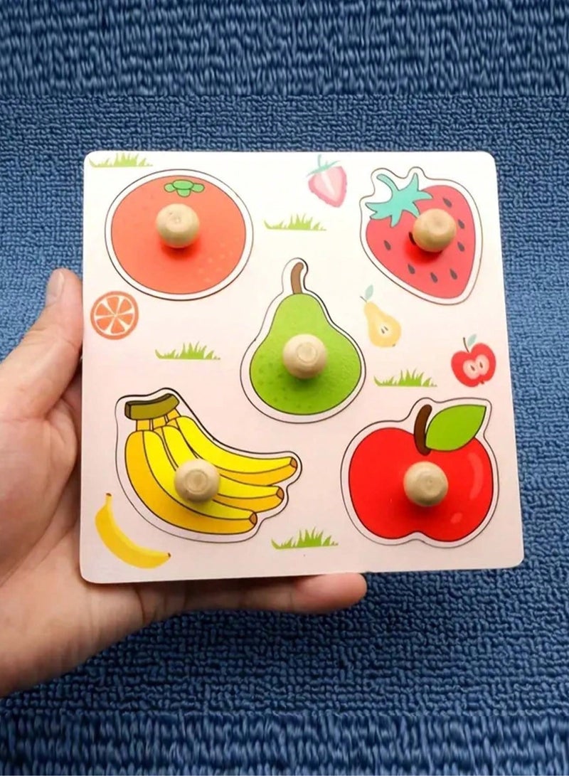 Montessori Wooden Peg Puzzles for Toddlers Ages 1-4 – Safe Educational Fine Motor Skill Toys with Chunky Knobs – Durable Learning Puzzle Set for Boys & Girls – Early Cognitive Development Gift - Image 3