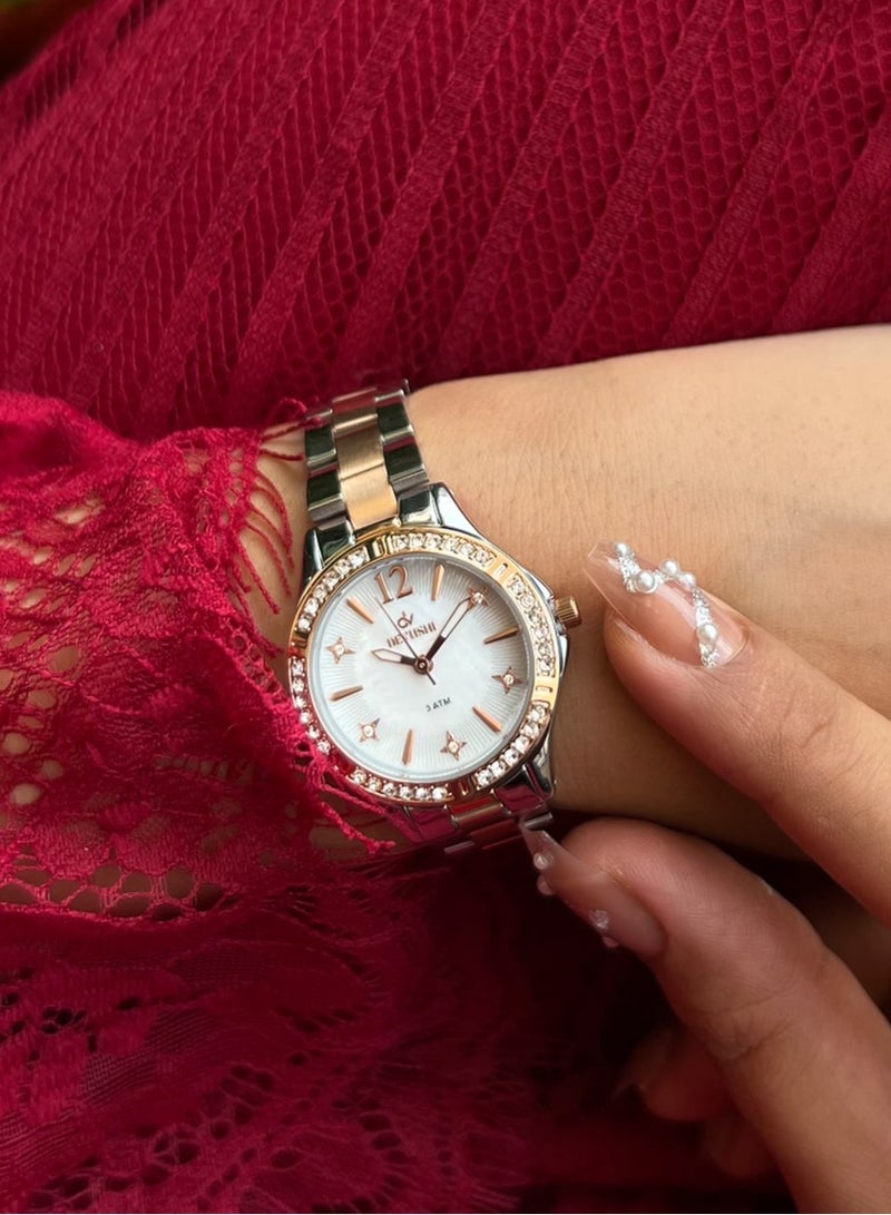 ديفوشي ساعة يد انيقه وملفته وبتصميم متفرد للنساء - Image 1