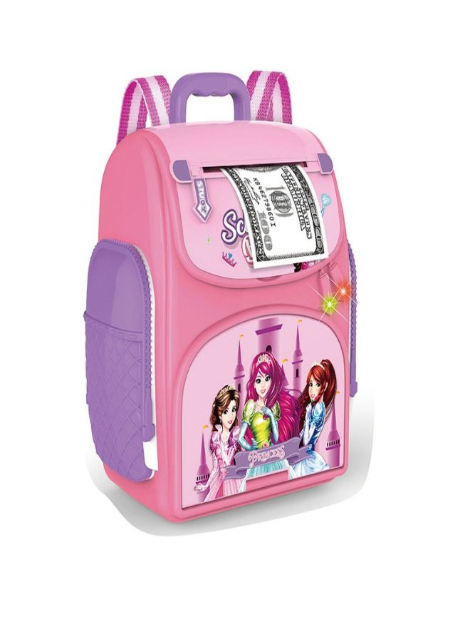 بسمة حصالة رقمية شنطة مدرسة -زهري 24-2295985 - Image 4