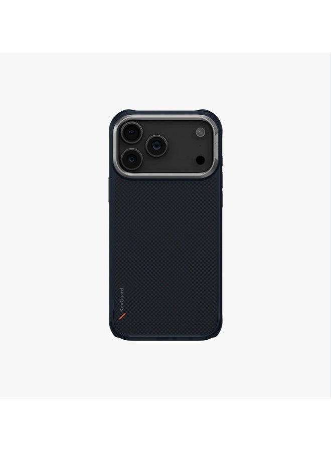 UNIQ KEVA Tough Aramid Fiber Case for iPhone 17 Pro Max (6.9 Inch) | Ultra-Slim & Lightweight | Shockproof Protective Cover | Premium Matte Finish | Trance Blue Trance Blue - Image 2