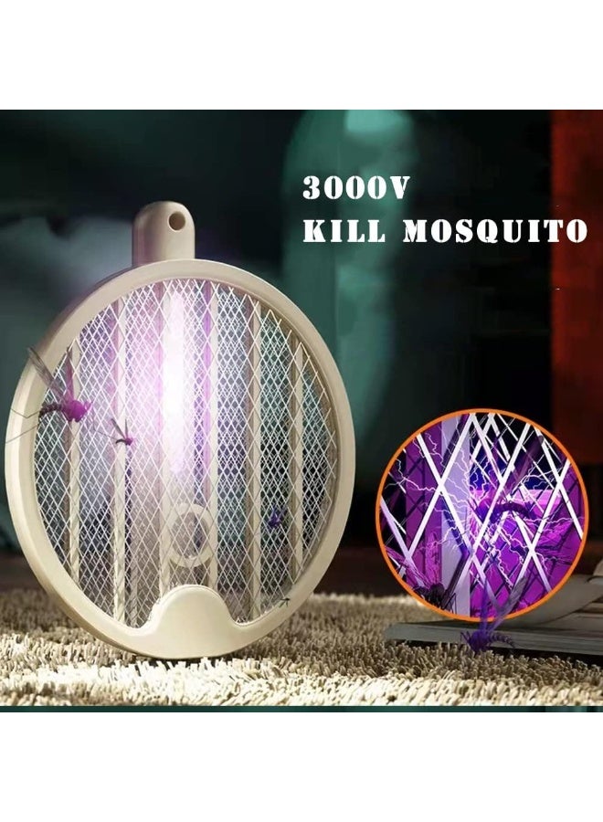 ZEESQUARE Electric Fly & Mosquito Bug Zapper Racket Portable Insect Killer for Home Use - Image 4