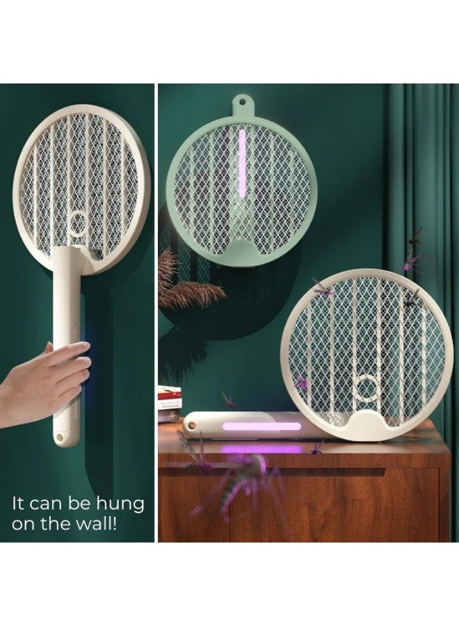 ZEESQUARE Electric Fly & Mosquito Bug Zapper Racket Portable Insect Killer for Home Use - Image 2