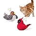 Potaroma Cat Toys Chirping Birds 2 Pcs with Catnip SilverVine Interactive Cat Kicker Lifelike Birdie Tweets Indoor Kitty Kitten Exercise Toys 40 - Image 3