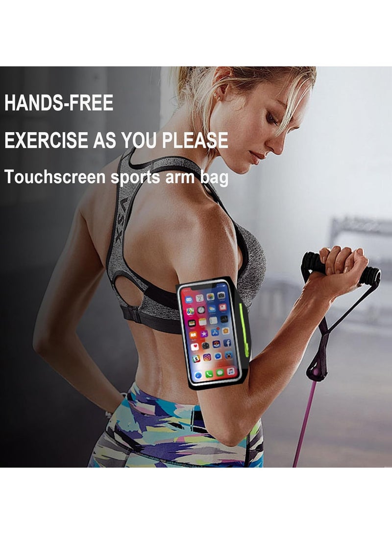CMGTYYD 1 Pcs Running Armband Phone Holder for Running,Sweatproof Mobile Phone Armbands with Airpods Zipper Pocket Compatibled with iphone 16 15 14 13 12 11 X 8 Plus Pro Max and More Phone(up to 6.8") - Image 5