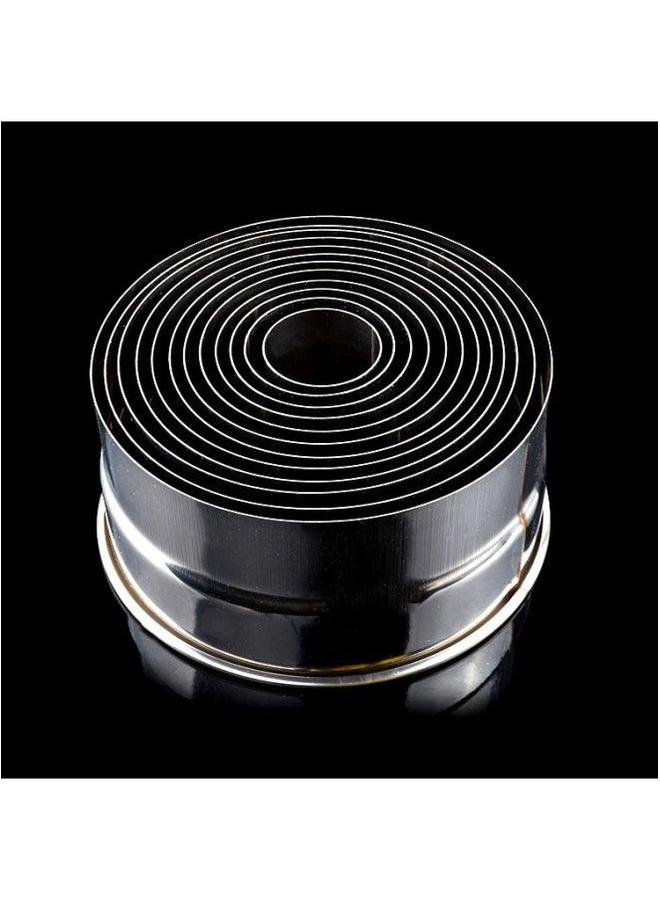YuDian Brand Round Stainless Steel Cutting Mold Thickened Wonton Steamed Bag Skin Household Handmade Large Skin-pressing Artifact-Specifications:4 Head Lotus  - Image 4