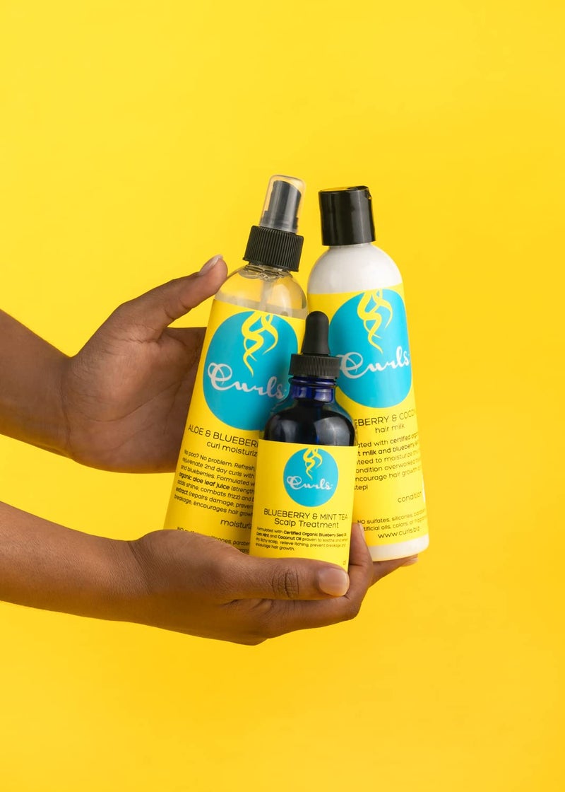 Curls Blueberry Bliss Aloe & Blueberry Juice Moisturizer - 8 oz, Refresh & Rejuvenate, Helps Moisturize & Prevent Breakage, Adds Shine & Combat Frizz - Image 5
