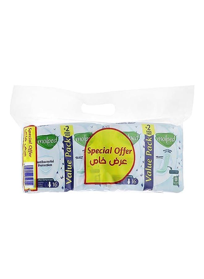 Molped Extra Hygiene - Bundle Pack - Extra Long - (16X2) Pads