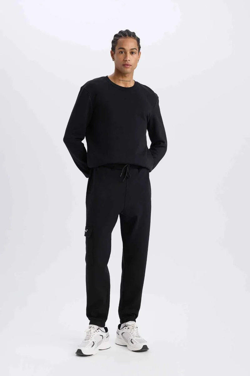 ديفاكتو DeFactoFit NBA Brooklyn Nets Standard Fit Scuba Fabric Sports Joggers