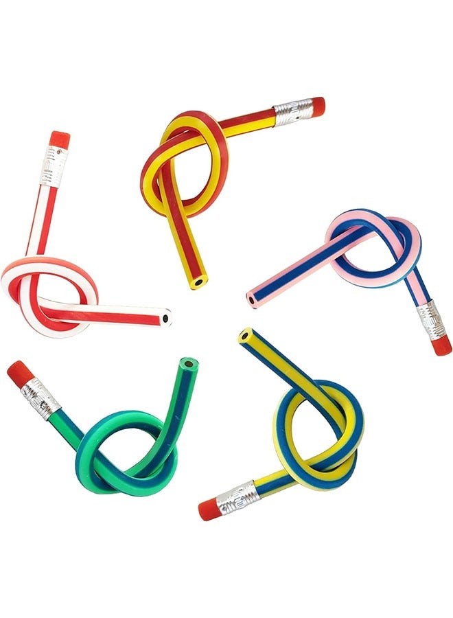 Generic 40Pcs Flexible Soft Pencil, Magic Bendable Pencils, Multi-Colored Fun Soft Pencils with Erasers for Kids,Classroom Supplies,Back to School Gifts,Party Favors  - Image 5