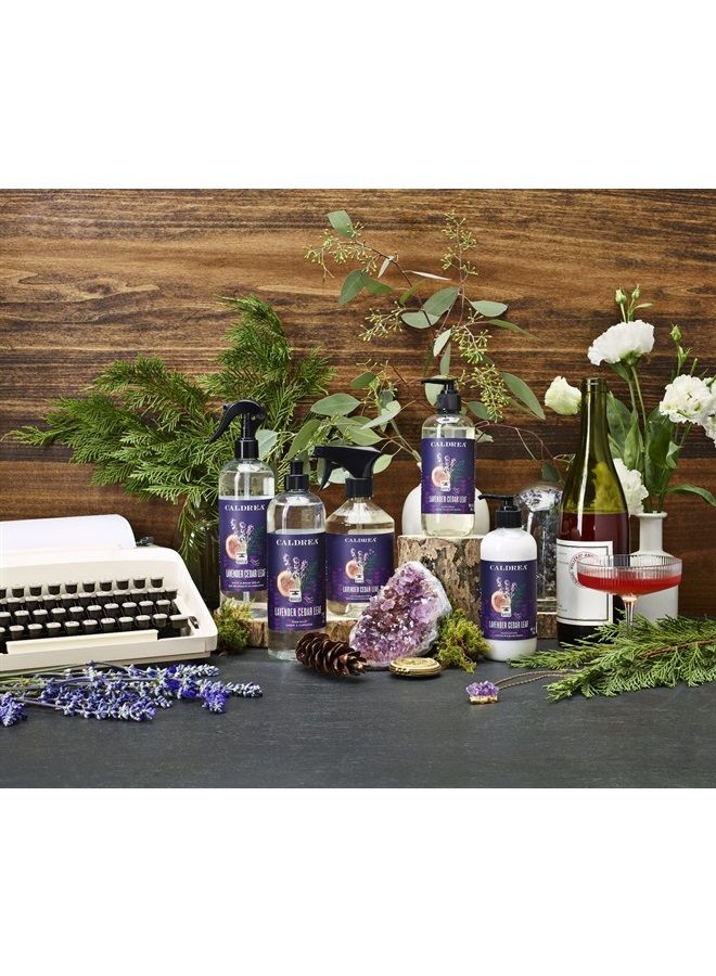 معطر هواء بخاخ الكتان والغرف، مصنوع من الزيوت الأساسية، ومكونات مشتقة من النباتات وأخرى مختارة بعناية، رائحة اللافندر وأوراق الأرز، 16 أونصة