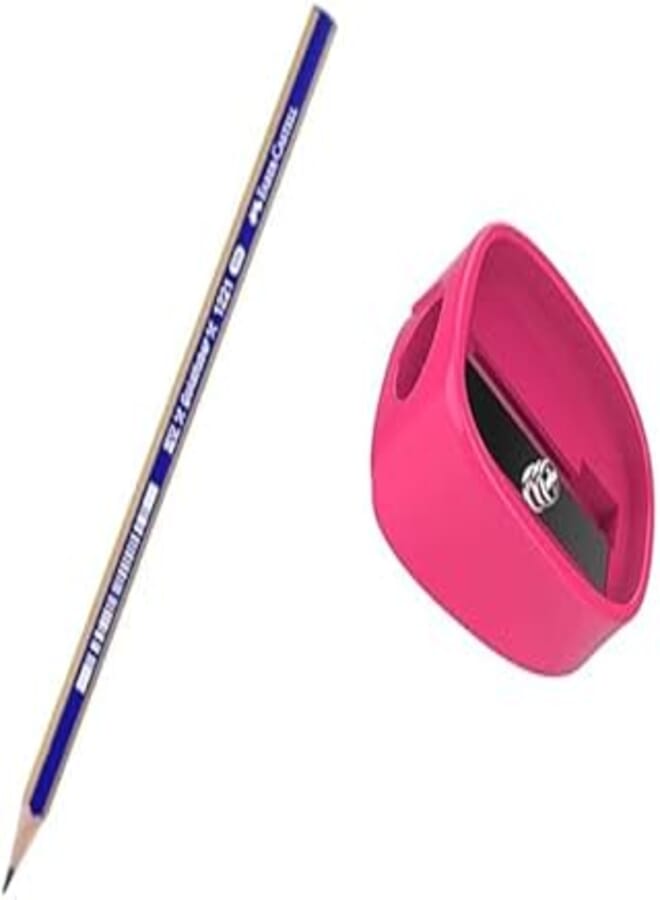 Faber-Castell Goldfaber 1221 2H Wood Pencil No.5165112512 + Deli, school supplies, pencil sharpener, er00803, assorted, 1 hole for pencil 8mm,