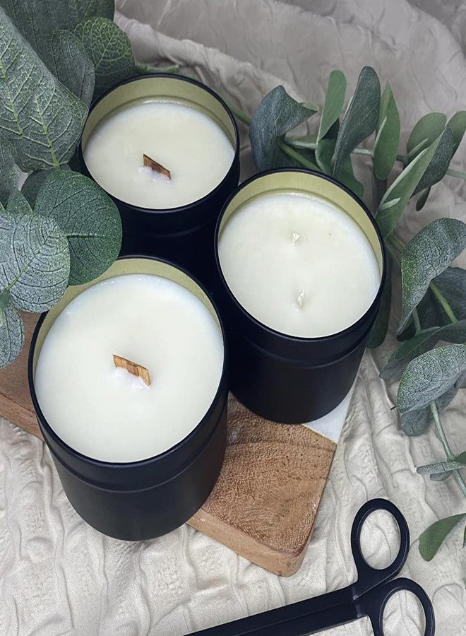 GENHAKON 24 Packs 4 oz Black Candle Tins, Bulk Candle Making Tins, Candle Jars, Candle Containers for Making Candles - Image 5