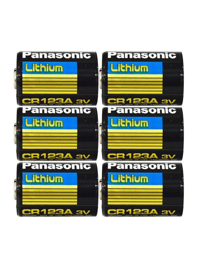 Panasonic CR123 CR123A 3V Lithium Battery ,6 Count (Pack of 1)