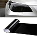 EOHMAK Car Light Tint Film Car Light Film Sticker Headlight Fog Light Tinted Color Films Sticker Auto Smoke Film Sheet Sticker Cover for Car Headlight Brake Lights Taillight Fog LightDeep Black30x100CM - Image 2