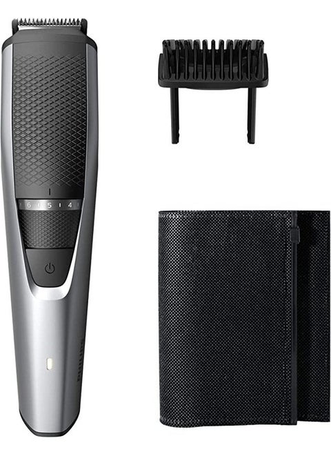 Philips Beard Trimmer Series 3000 with 20 lock-in length settings, 0.5-10mm with 0.5mm Precision, Cordless Use - BT3216