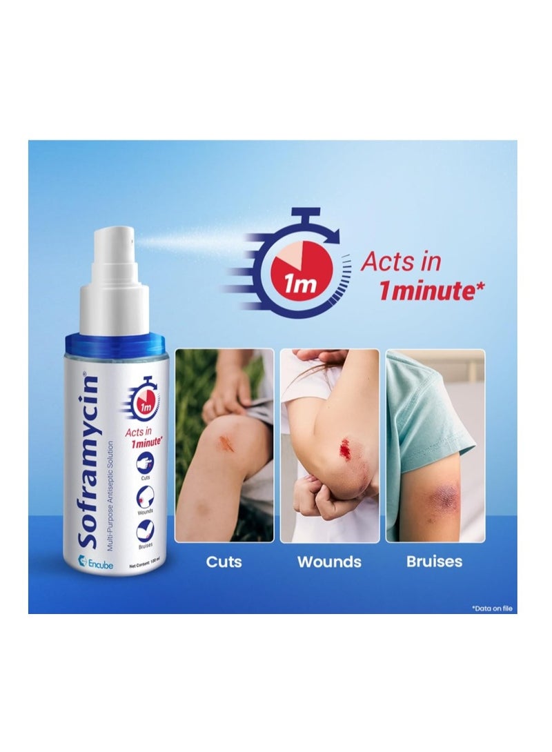 Soframycin 100ml Multi-Purpose Antiseptic Solution for Wound & Skin Care - Image 3