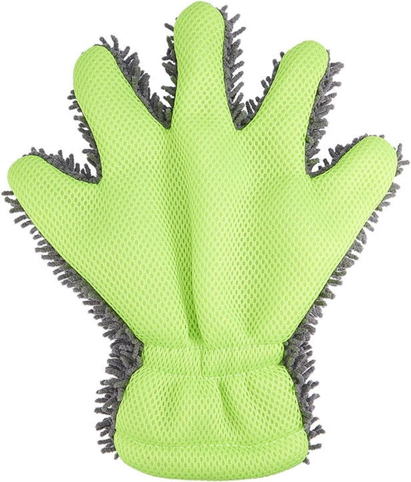 Auto Hub 5 Finger Microfiber Wash Mitts Car Dusting Gloves Double Sided Microfiber Cleaning Gloves Interior Exterior Auto Dusting Mitt for Car Detailing Without Scratch Pack of 1 - Image 1