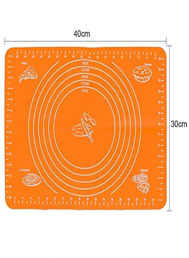 Jamboree!!! Jamboree Silicone Baking Mat with Measurement Non Stick Mat for Pas, Baking Pad, Table Sheet, Non Slip Cooking Mat, Bake Pizza Cake - Image 2