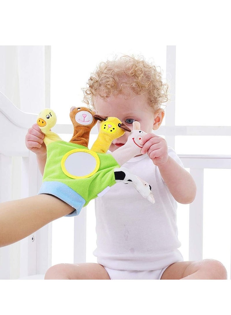 Gonice Hand Finger Plush Puppets Glove, Animal Finger Puppet for Children Early Education Toys  - Image 3