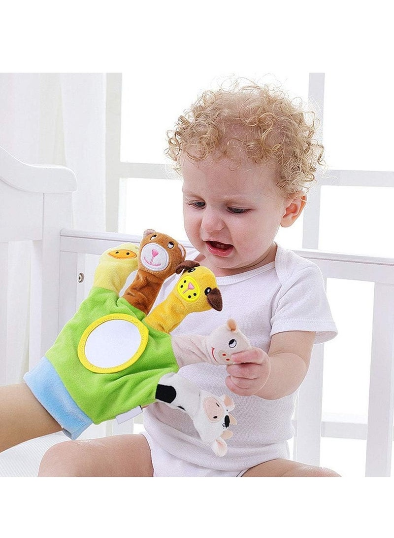 Gonice Hand Finger Plush Puppets Glove, Animal Finger Puppet for Children Early Education Toys  - Image 4