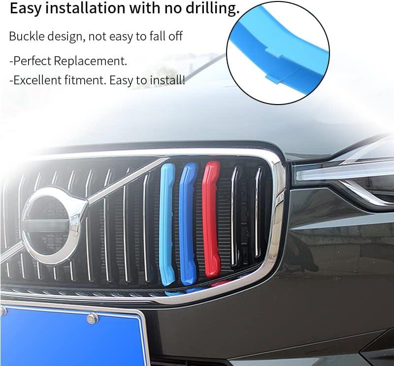 SANRILY M-Colored Grille Insert Trims for Volvo XC90 - Image 2