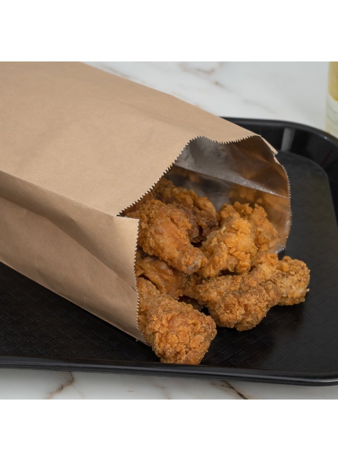 Restaurantware Bag Tek 6.5 x 4.1 Inch Foil Food Bags, 100 Half Gallon Hot Dog Wrappers - Greaseproof, Non Vented, Kraft Paper Hot Food Wraps, Disposable, For To Go Meals - Image 5