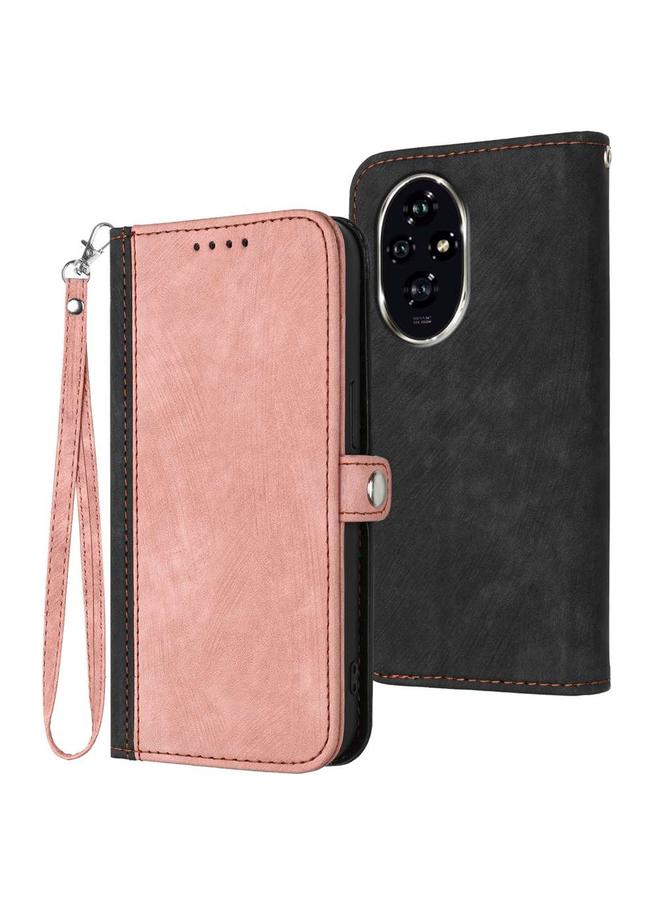 S-TOP Case For Honor 200 Side Buckle Double Fold Hand Strap Leather Phone Case - Image 1