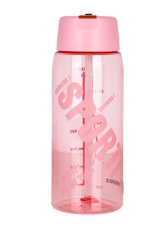 HYDROBREW Water Bottle With Grab String 800 ML - Pink  - Image 1