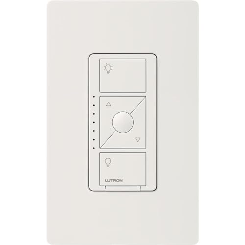 Lutron Caseta Original Smart Dimmer Switch ELV+ (Lutron Hub Required), 250W LED, Single-Pole/3-Way, Neutral Required, PD-5NE-WH, White - Image 2