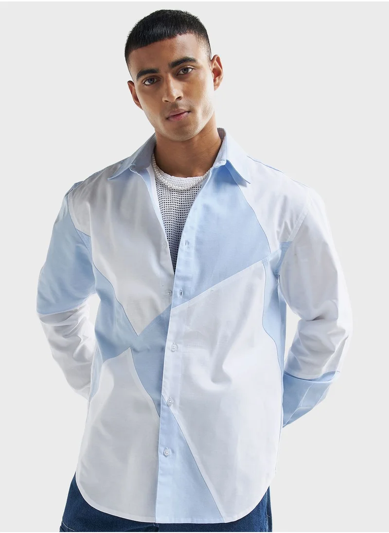 فاف Panelled Relaxed Fit Shirt