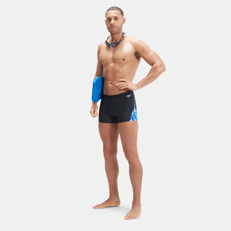 speedo Black Men's Allover V-Cut Short Swimming Jammers for Men | Best Price UAE