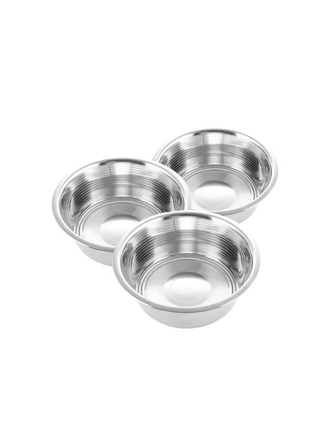 Hell Blues - Pack of 3 Stainless Steel Dog Bowl ~ 9" Pet Food and Water Bowls Easy to Clean Metal Dish for Raised Feeder with Opening 8.3-8.8" - Image 1